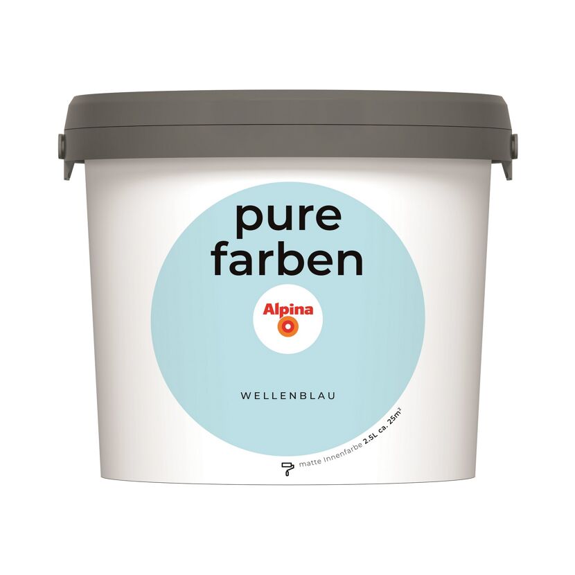Eimer Alpina Pure Farben wellenblau