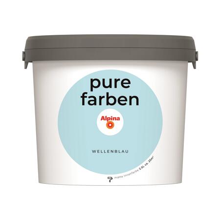 2. Bild von Wandfarbe 'pure farben' wellenblau matt 2,5 l
