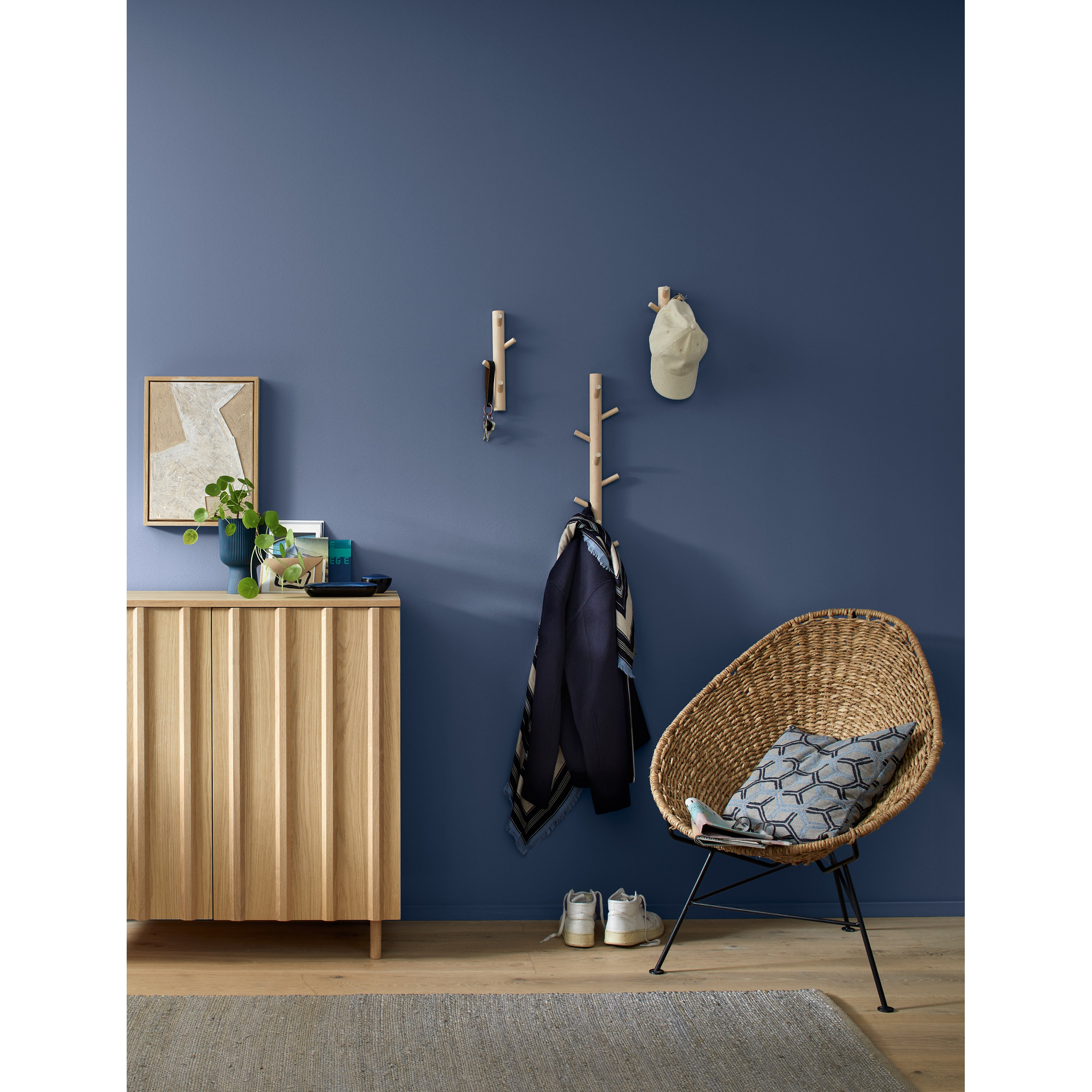 Wandfarbe 'pure farben' nachtblau matt 2,5 l + product picture