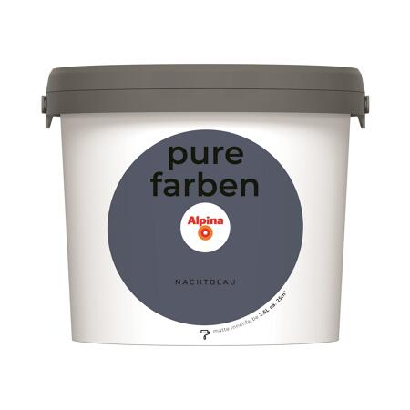 2. Bild von Wandfarbe 'pure farben' nachtblau matt 2,5 l