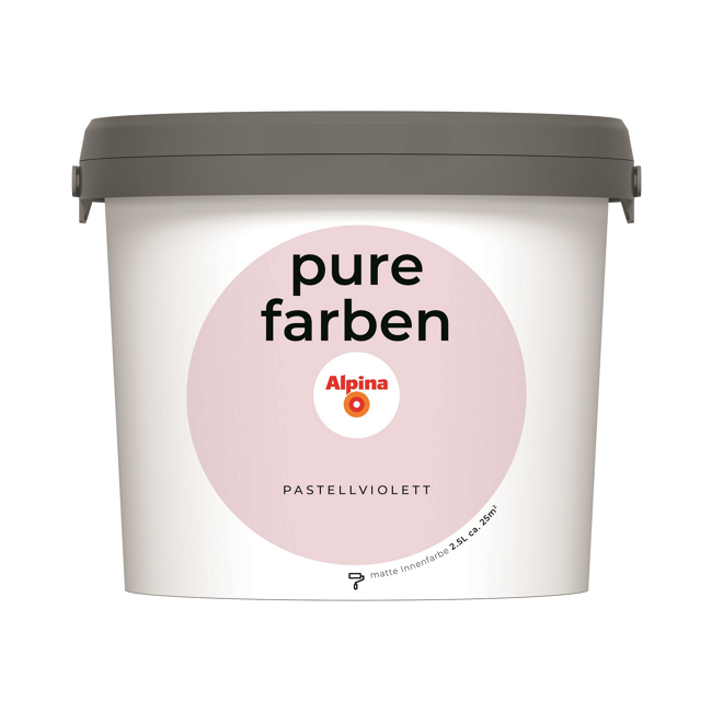 Bild von Wandfarbe 'pure farben' pastellviolett matt 2,5 l