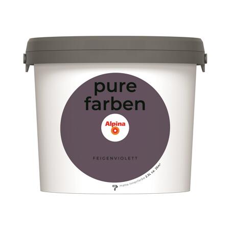 2. Bild von Wandfarbe 'pure farben' feigenviolett matt 2,5 l
