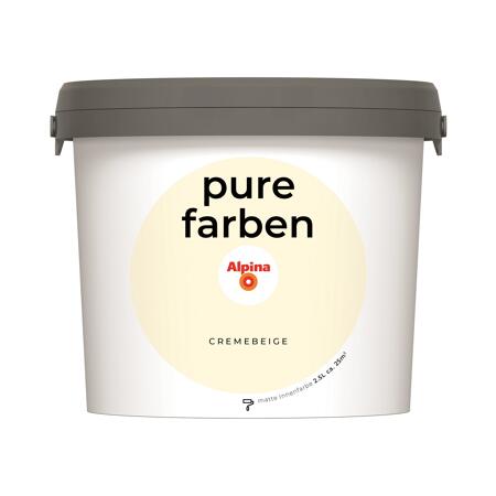2. Bild von Wandfarbe 'pure farben' cremebeige matt 2,5 l