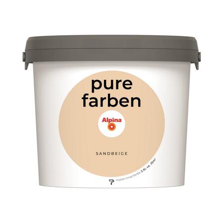 2. Bild von Wandfarbe 'pure farben' sandbeige matt 2,5 l