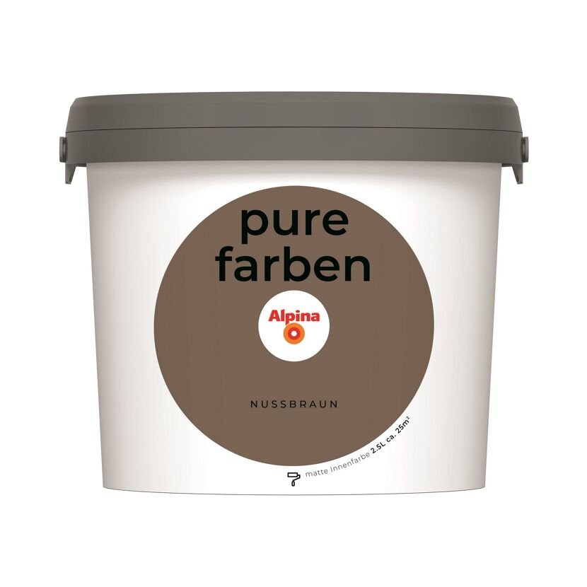 Alpnia Pure Farben Nussbraun, 2,5l