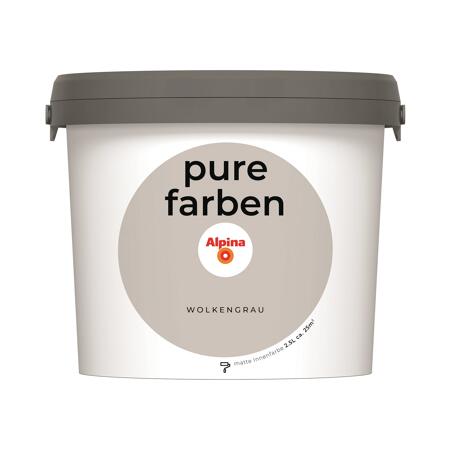 2. Bild von Wandfarbe 'pure farben' wolkengrau matt 2,5 l