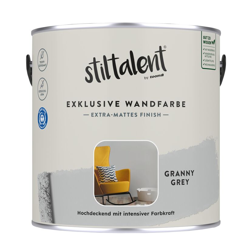 Graue Wandfarbe, Stiltalent
