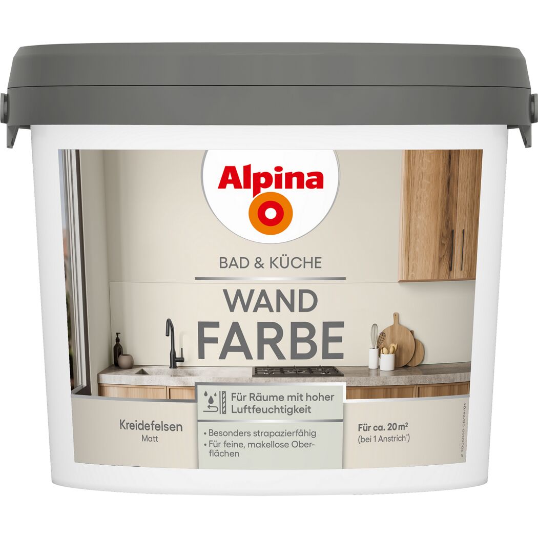 Bad- und Küchenfarbe Kreidefelsen 2,5 l