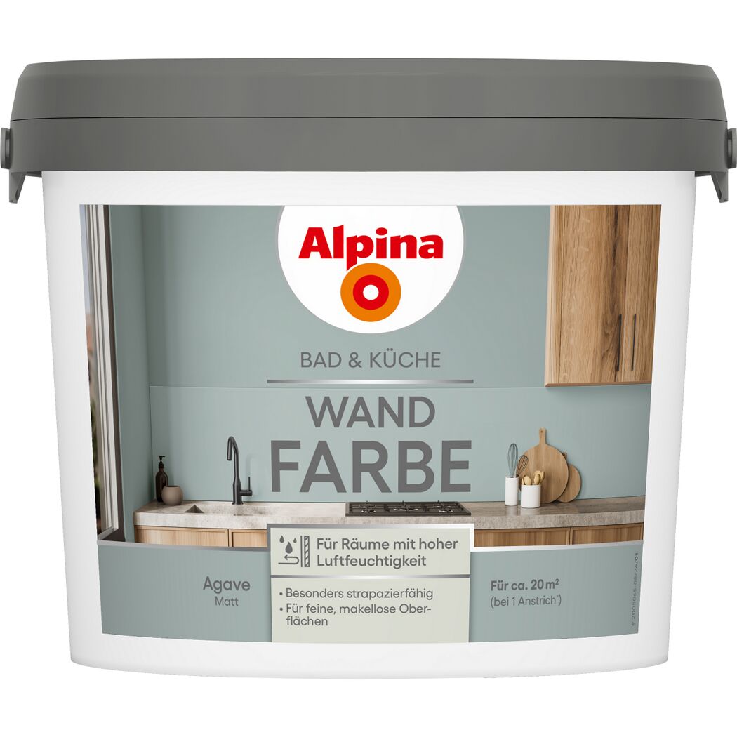 Bad- und Küchenfarbe Agave 2,5 l