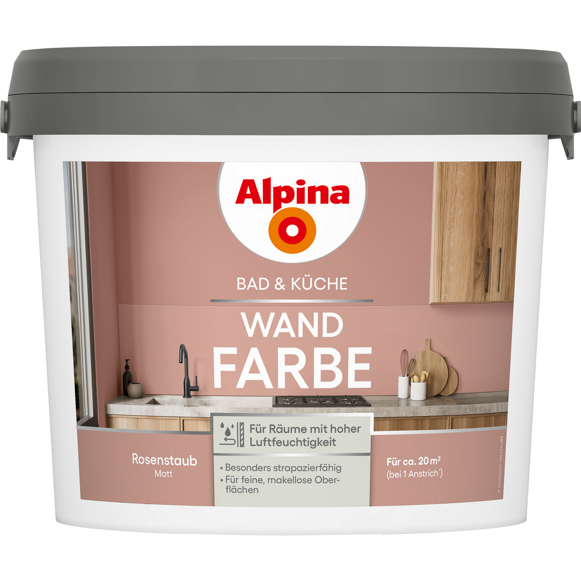 Bad- und Küchenfarbe Rosenstaub 2,5 l