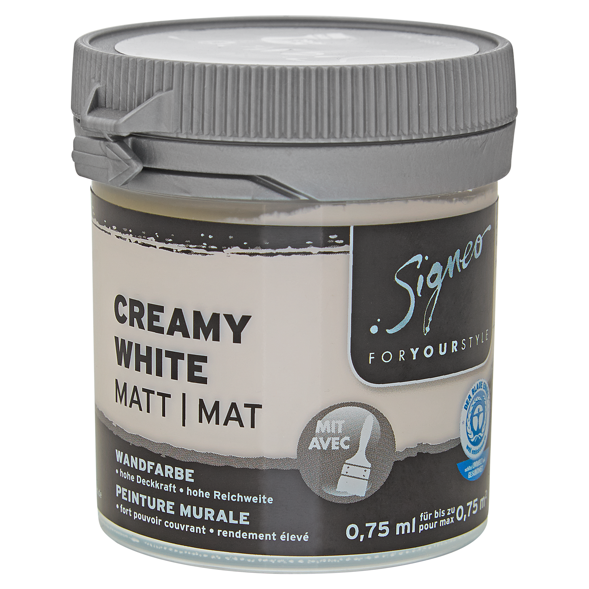 Signeo Wandfarbe matt 'Creamy White' 75 ml ǀ toom Baumarkt