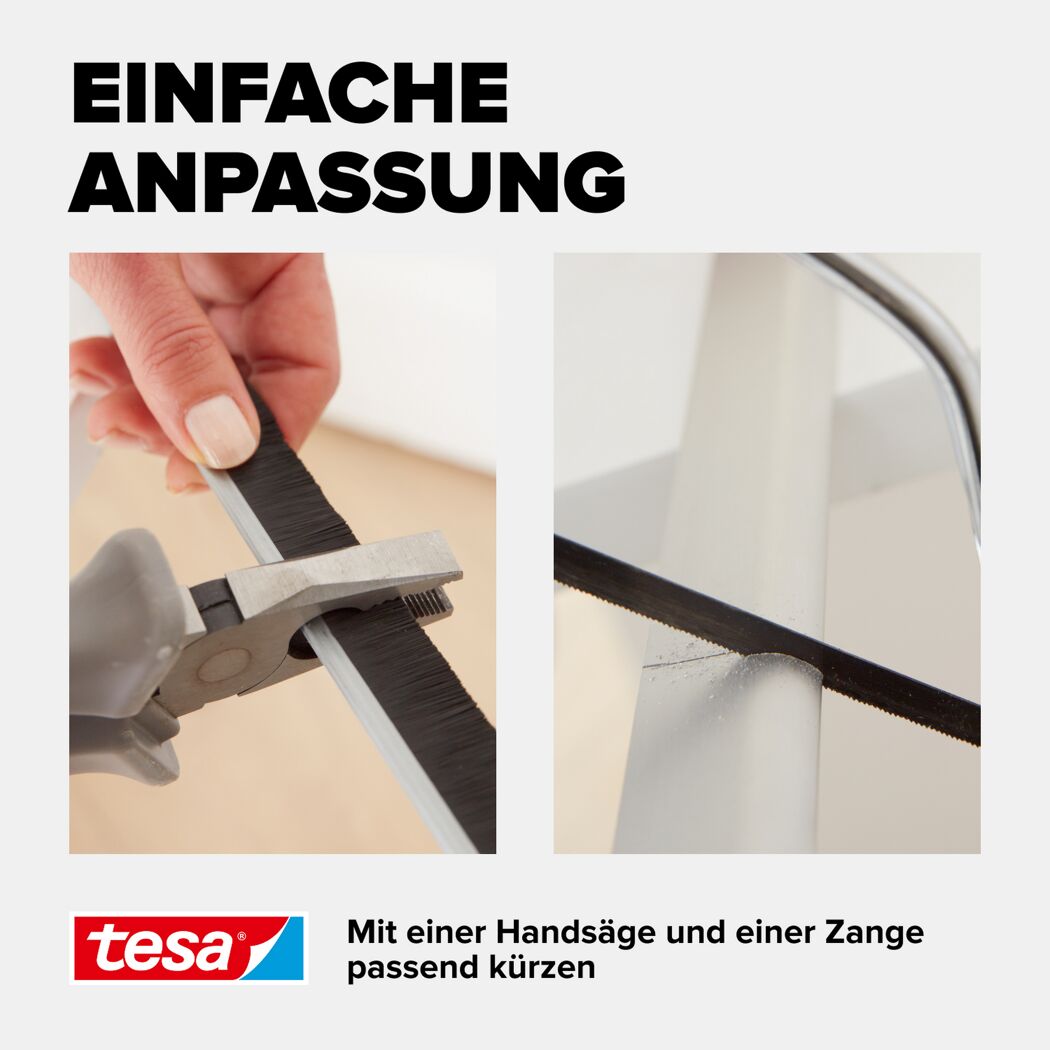 Türdichtschiene 'Insulation' für Textilböden transparent 100 x 4,3 cm