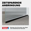 Türdichtschiene 'Insulation' für Textilböden transparent 100 x 4,3 cm