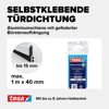 Türdichtschiene 'Insulation' für unebene Böden Alu 100 x 4 cm