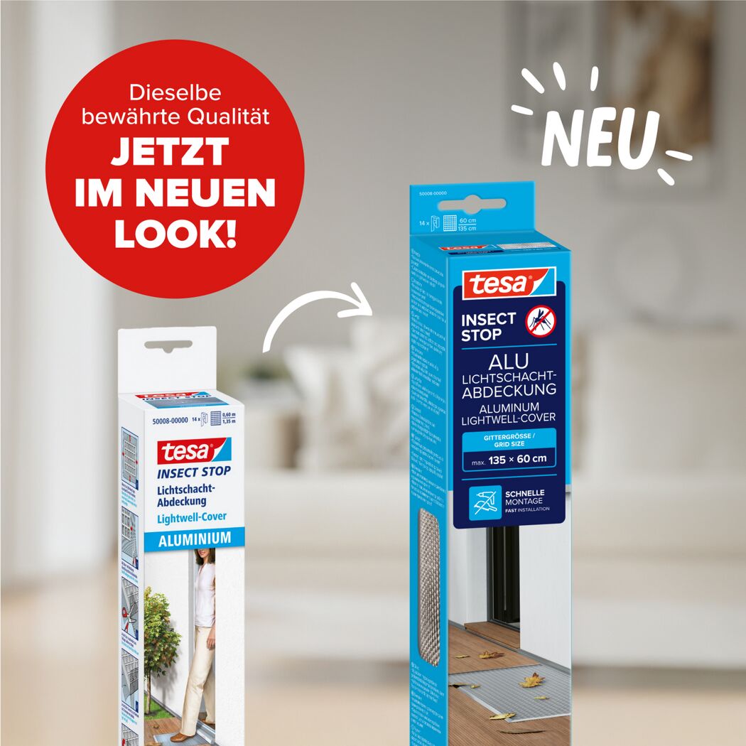 Lichtschachtgitter 'Insect Stop' Aluminium 135 x 60 cm