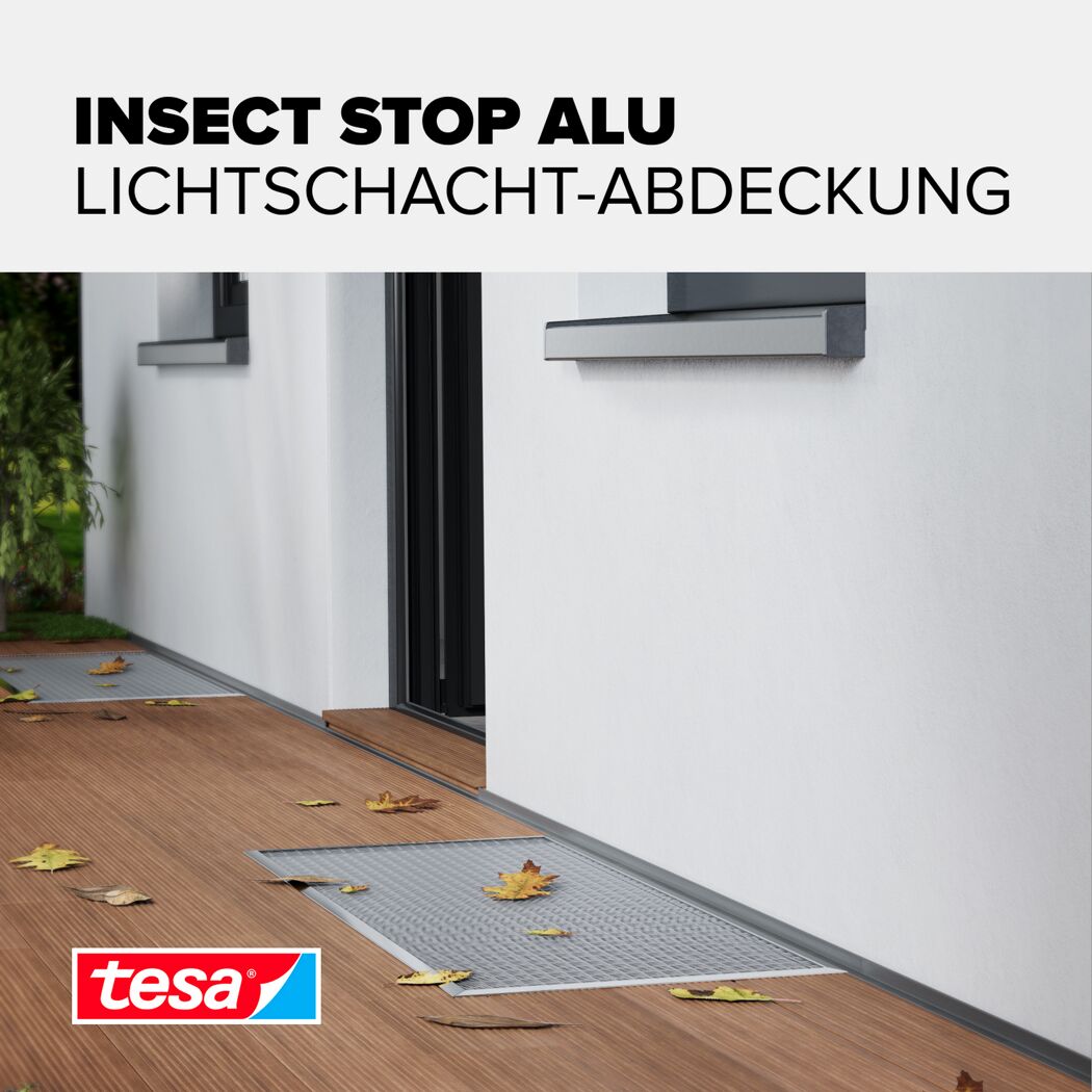 Lichtschachtgitter 'Insect Stop' Aluminium 135 x 60 cm