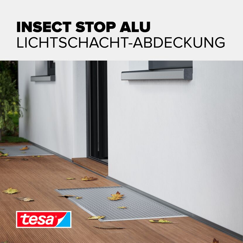 Lichtschachtgitter 'Insect Stop' Aluminium 135 x 60 cm