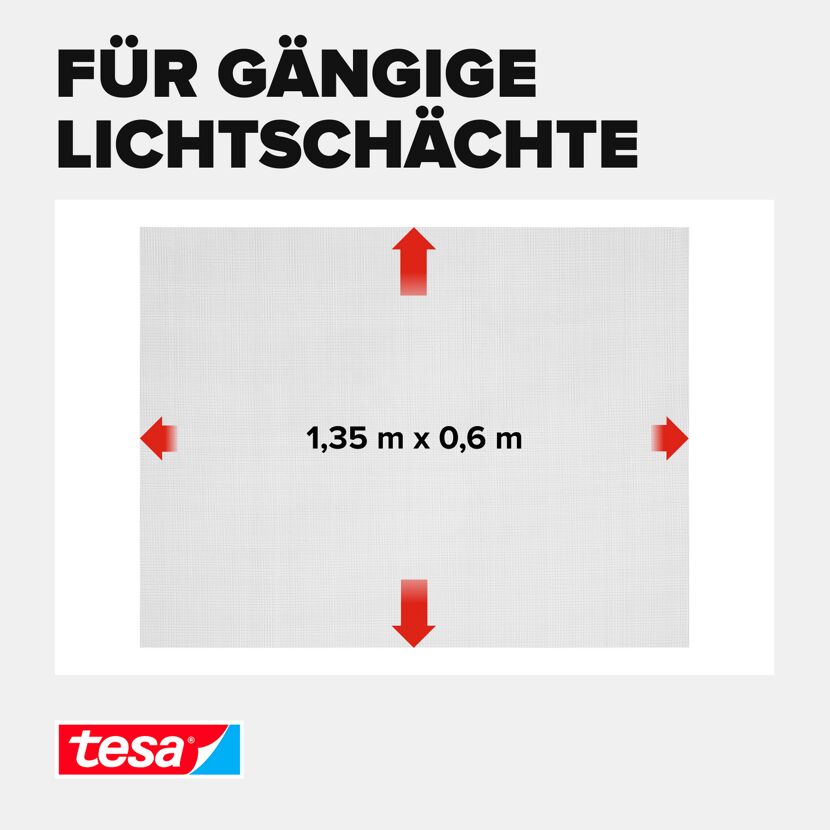 Lichtschachtgitter 'Insect Stop' Aluminium 135 x 60 cm