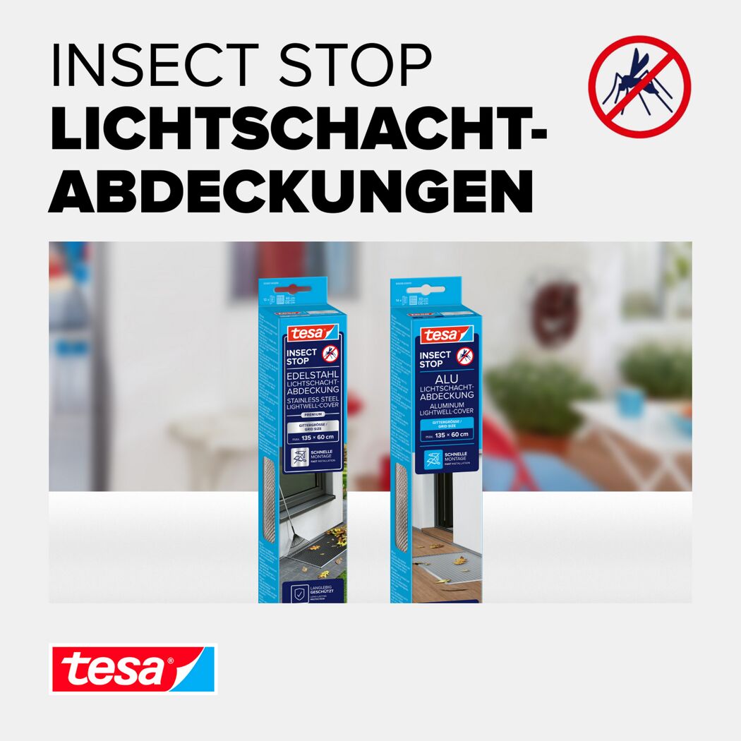 Lichtschachtgitter 'Insect Stop' Aluminium 135 x 60 cm