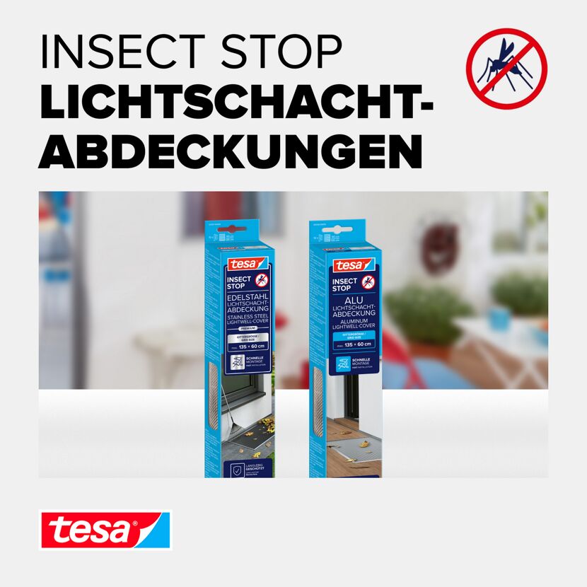 Lichtschachtgitter 'Insect Stop' Aluminium 135 x 60 cm