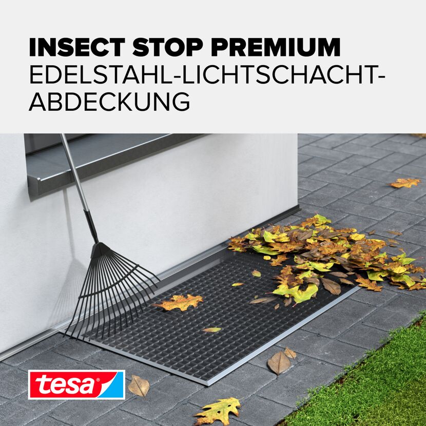 Lichtschachtabdeckung 'Insect Stop' Edelstahl 135 x 60 cm