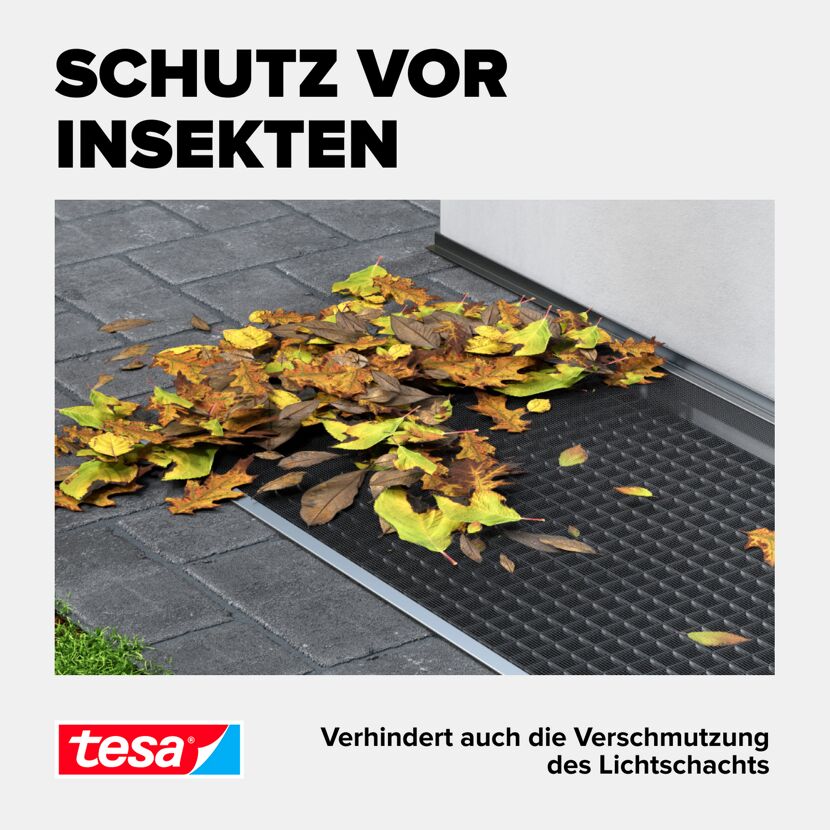 Lichtschachtabdeckung 'Insect Stop' Edelstahl 135 x 60 cm