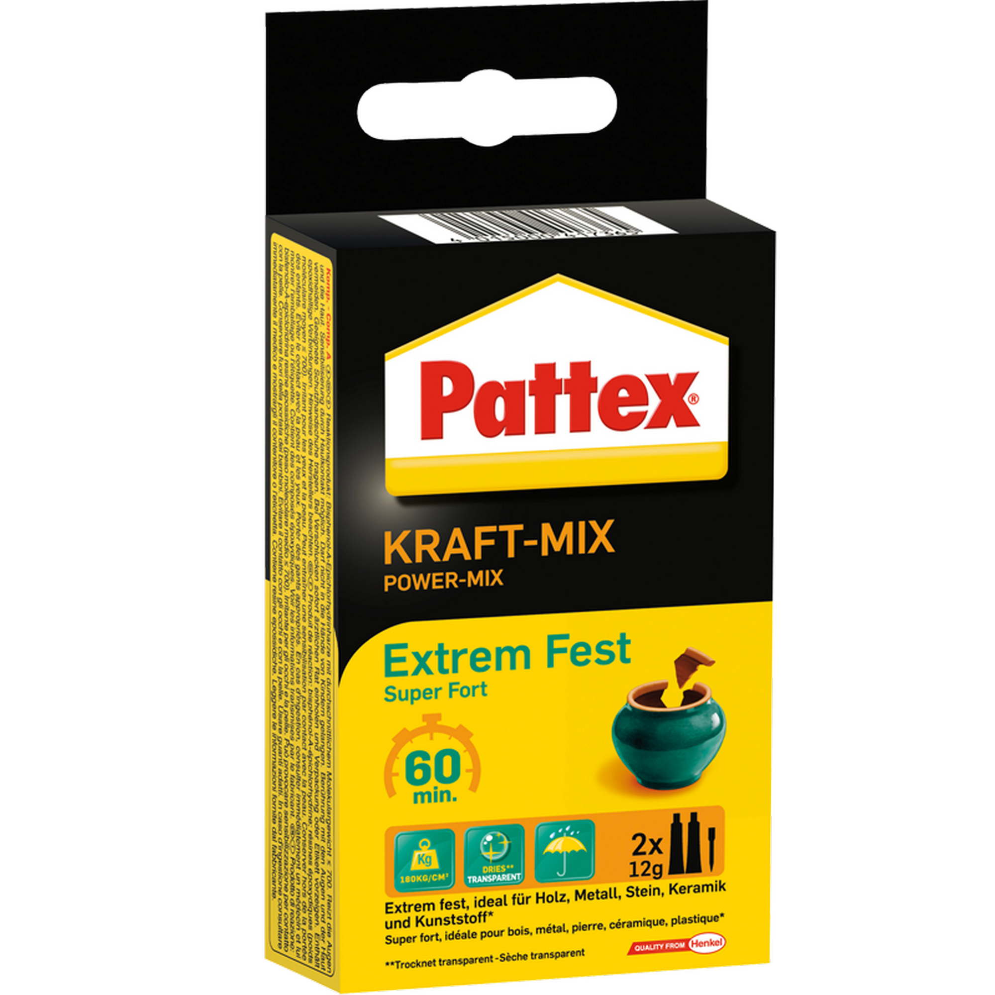 2K-Epoxidharz 'Kraft-Mix Extrem Fest' transparent 2 x 12 g + product picture
