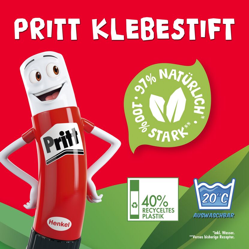 Pritt Klebestift: 97% natürlich stark
