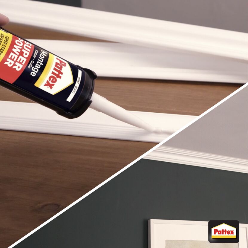 Person verwendet Pattex Montagekleber