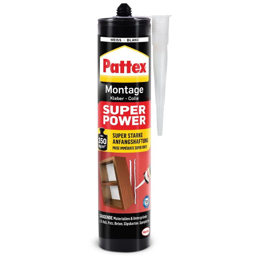 Pattex Montagekleber Super Power weiß