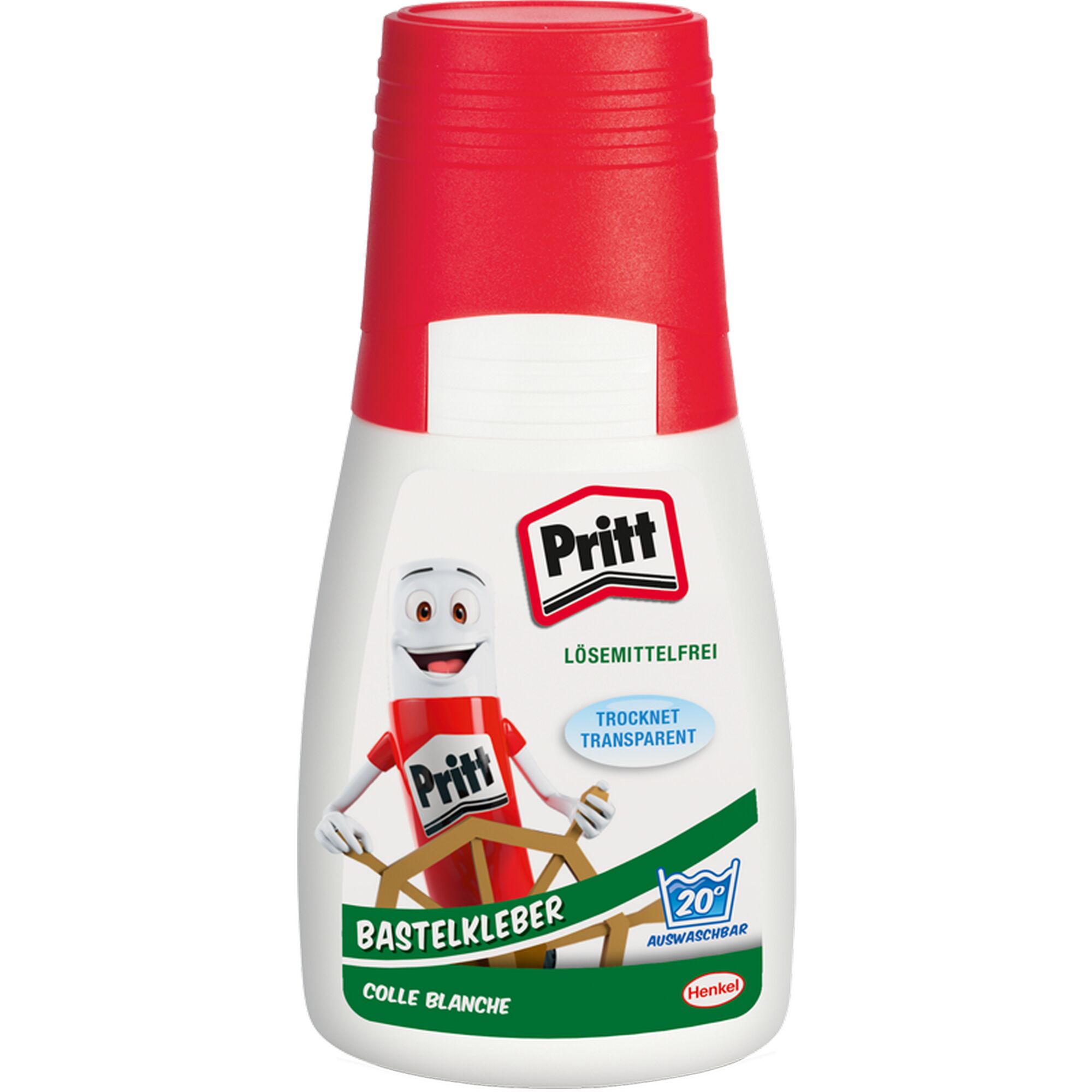 Pritt Bastelkleber, lösungsmittelfrei, trocknet transparent
