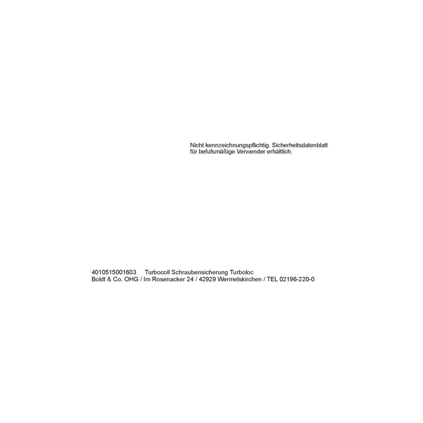 Turbocoll Schraubensicherung Turboloc