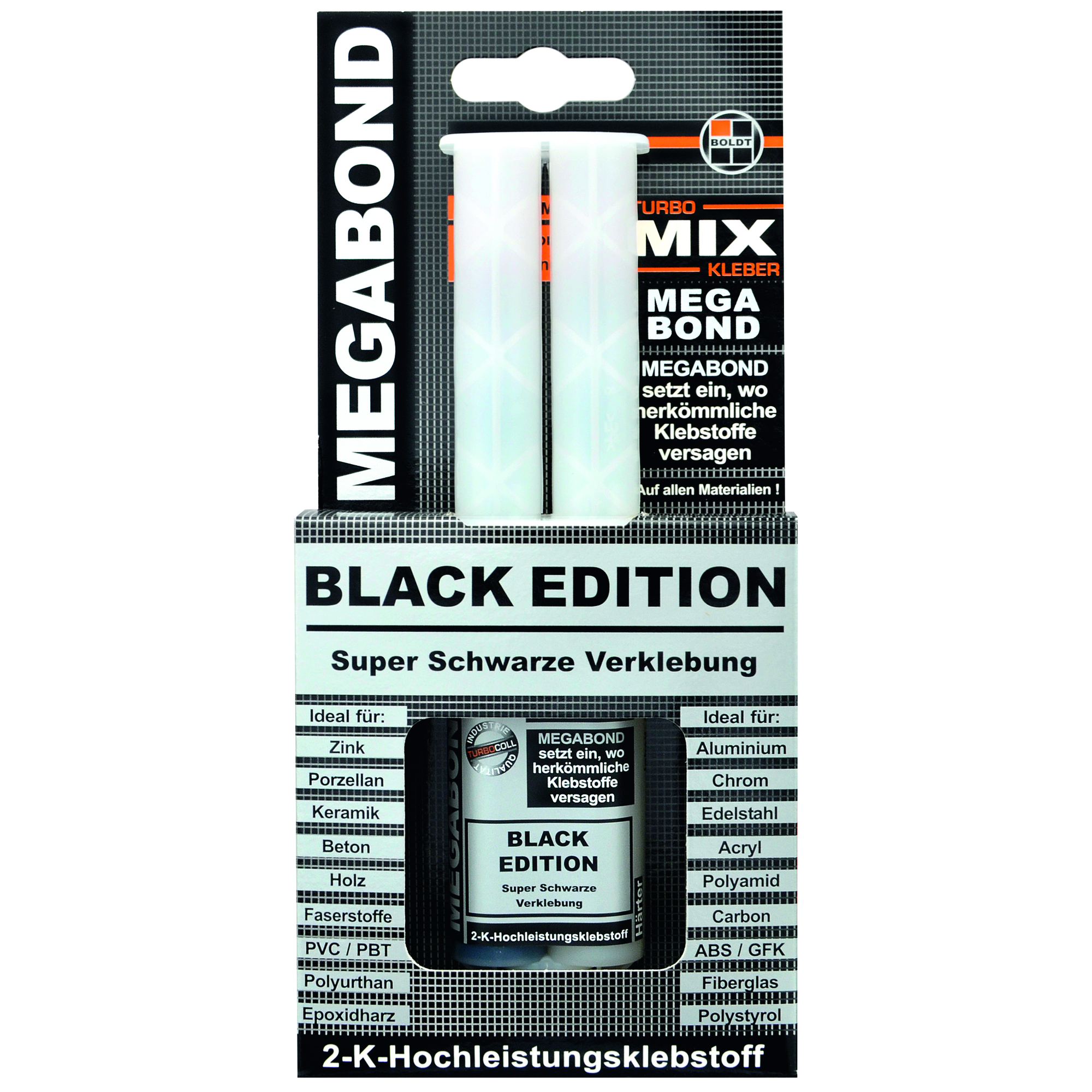2K-Kleber Turbomix 'Megabond Black' 25 g + product picture