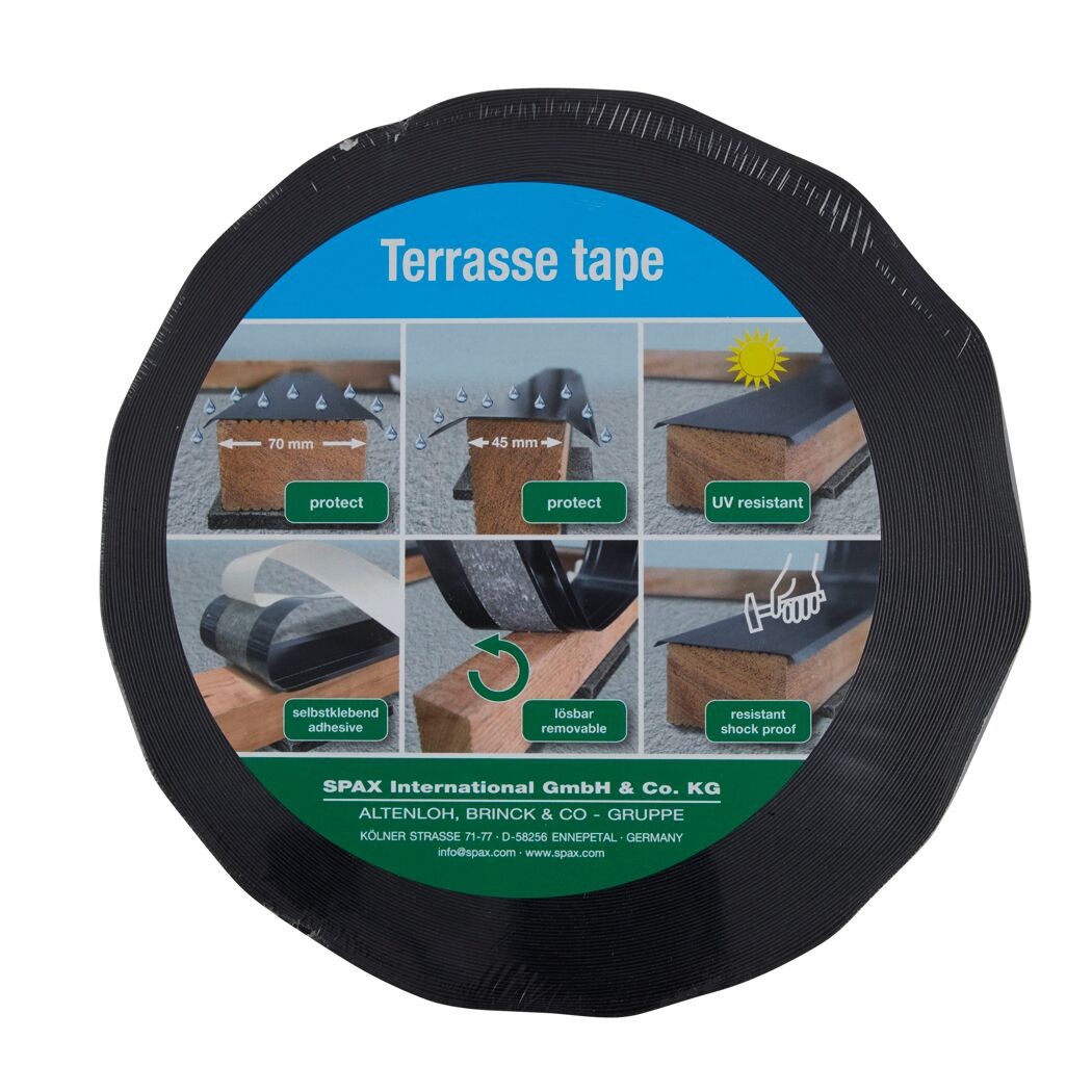 Schwarzes Terrassentape von SPAX