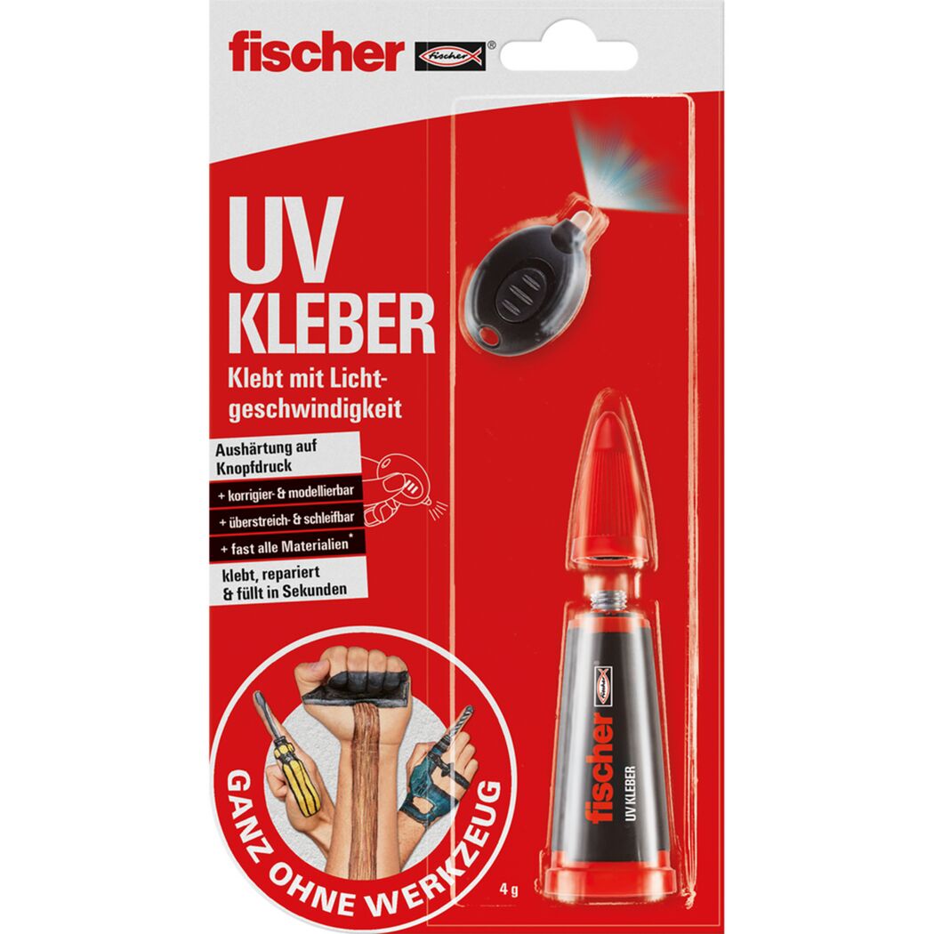 UV-Kleber mit UV-Lampe 4 g
