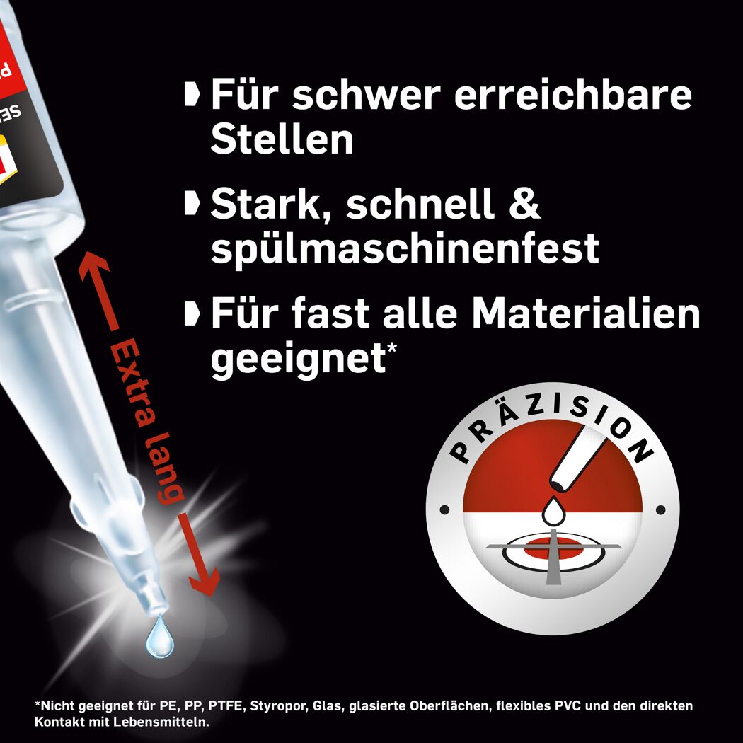 Sekundenkleber 'Präzision' transparent 5 g