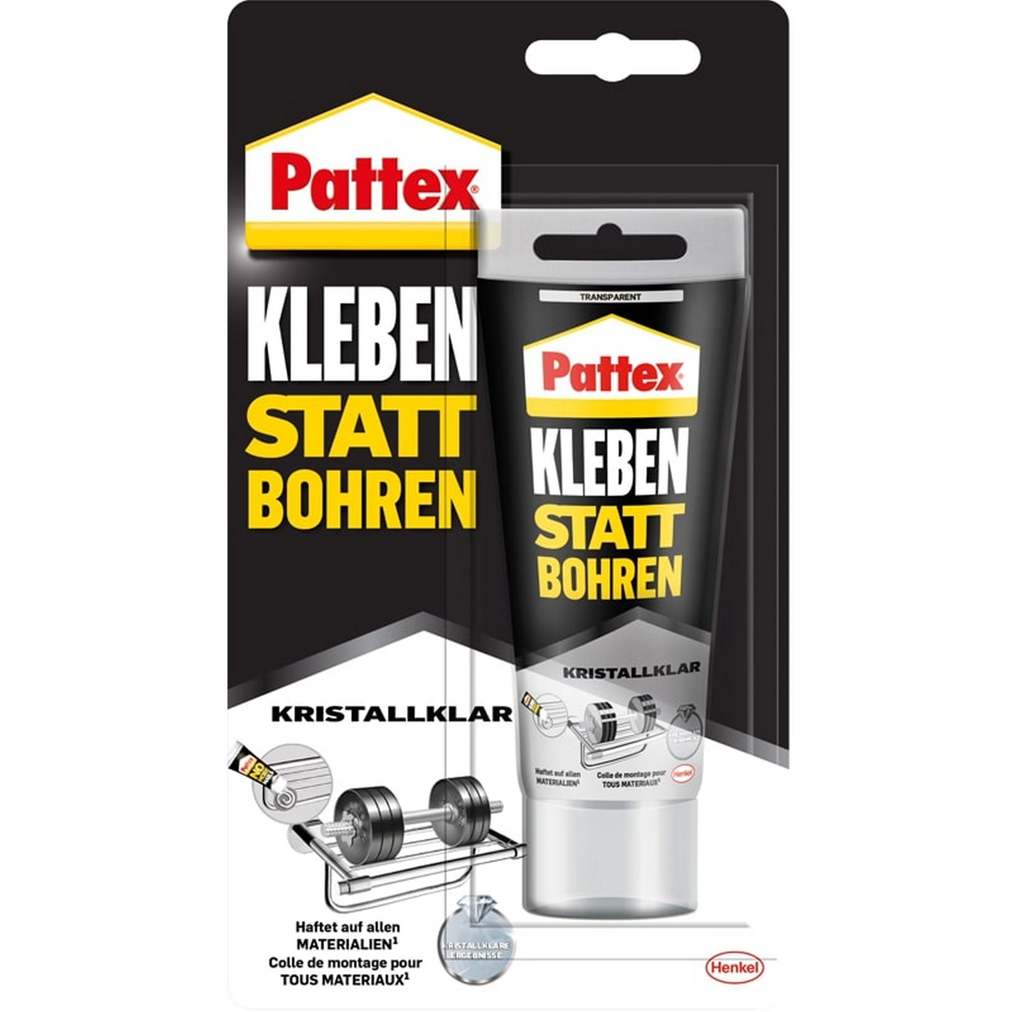Montagekleber 'Kleben statt Bohren Kristallklar' transparent 90 g + product picture