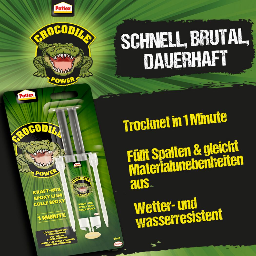 Pattex Crocodile Power Kraft-Mix Epoxy Kleber