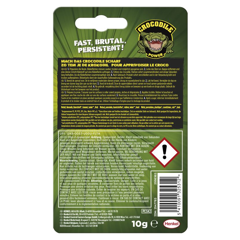 Pattex Crocodile Sekundenkleber 10 g Tube