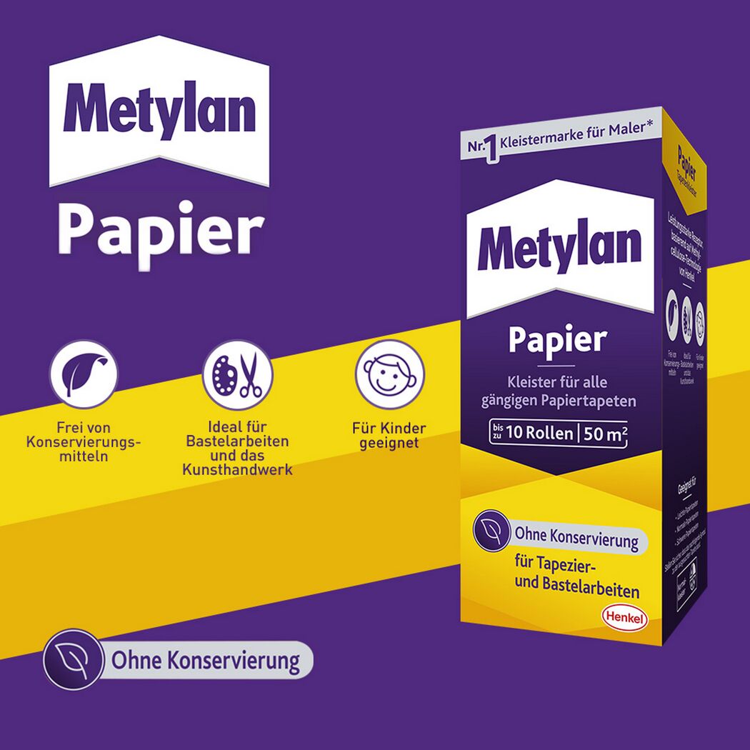 Tapetenkleister 'Papier' transparent 125 g