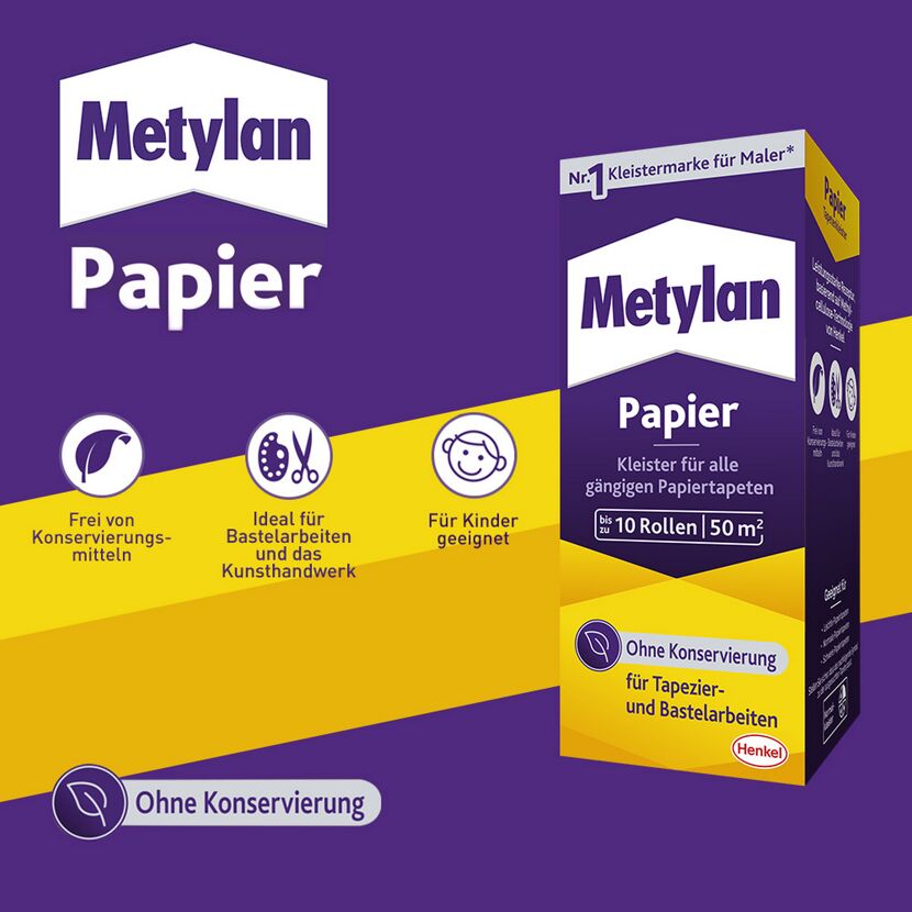 Tapetenkleister 'Papier' transparent 125 g