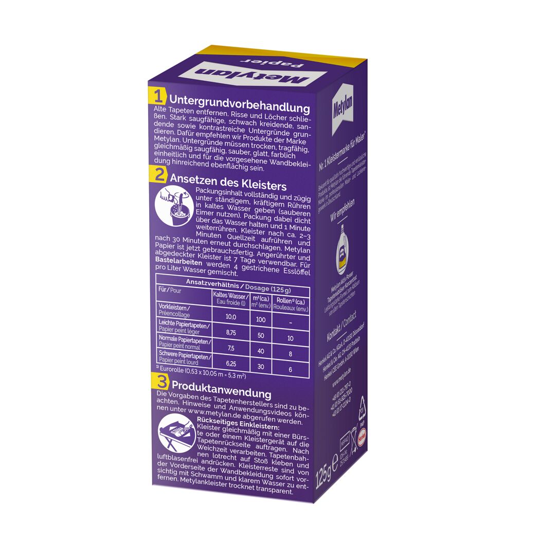 Tapetenkleister 'Papier' transparent 125 g