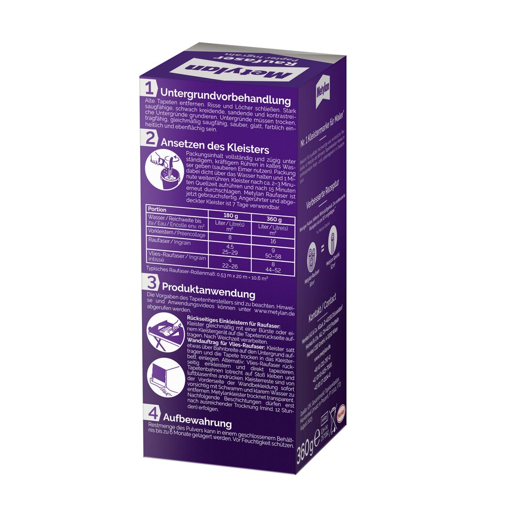 Metylan Raufaser Kleisterpackung