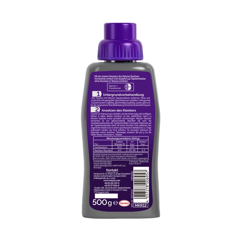 Fertigkleister-Konzentrat 'Vlies' transparent 500 g