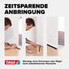 Türdichtschiene 'Insulation' für unebene Böden transparent 100 x 3,7 cm