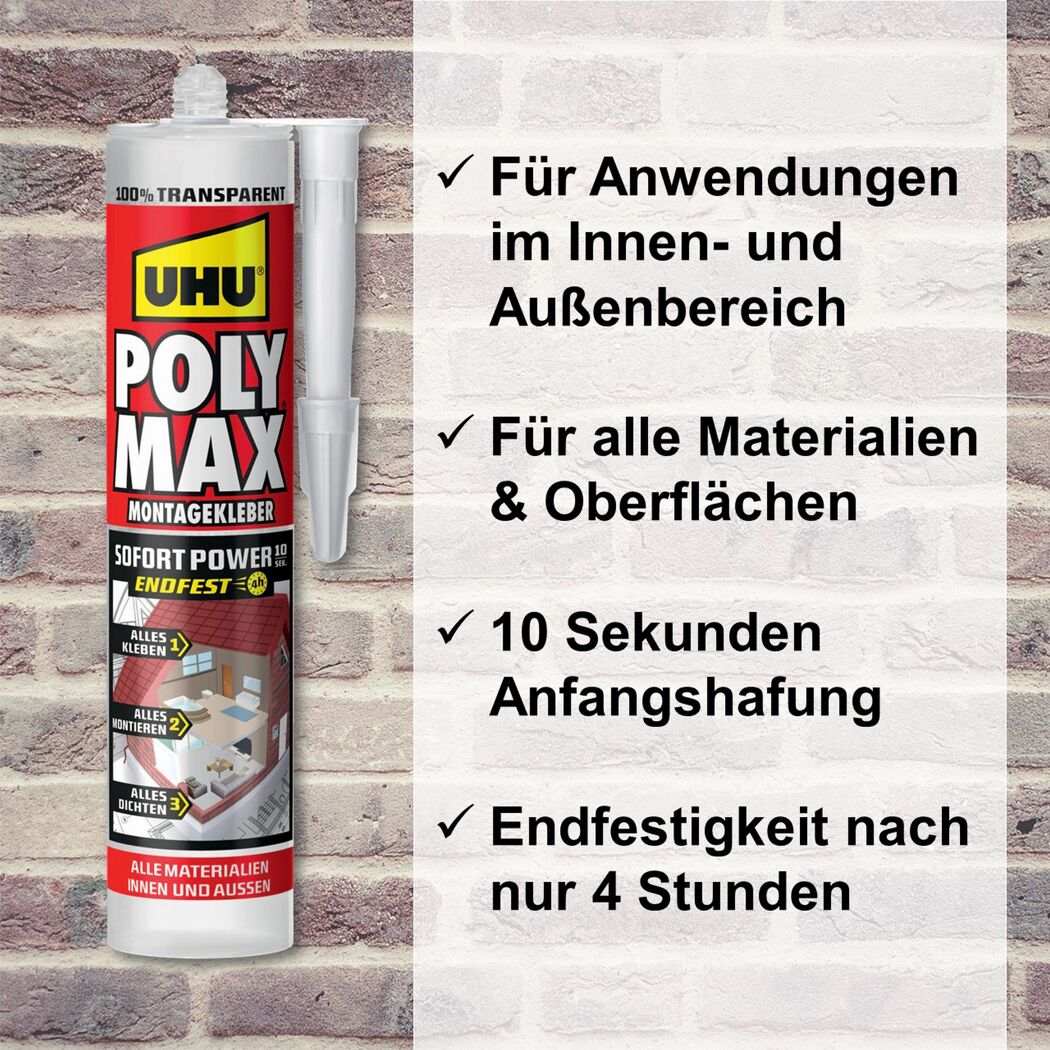 Tube UHU Poly Max Montagekleber