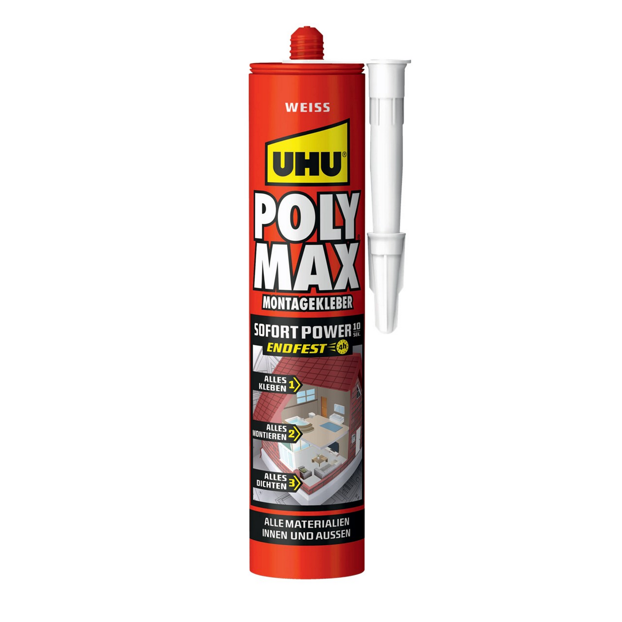 Montagekleber 'POLY MAX Sofort Power' weiß 425 g + product picture