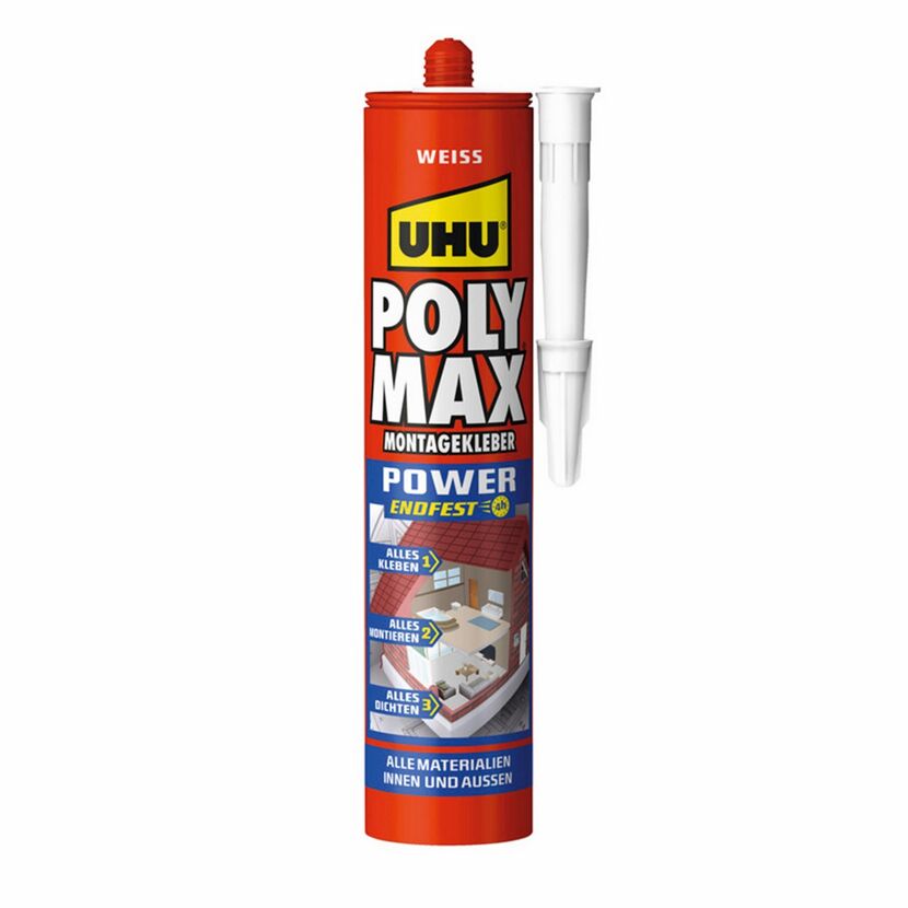 UHU Poly Max Montagekleber, weiß