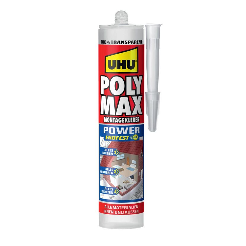 UHU Poly Max Montagekleber transparent