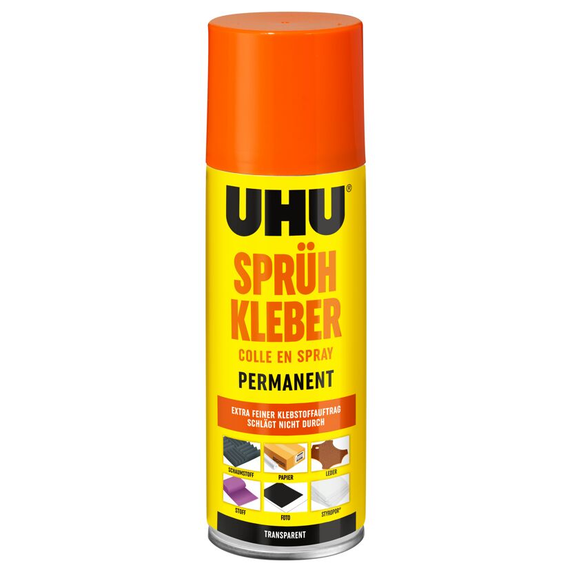 UHU Sprühkleber transparent, 200 ml Dose